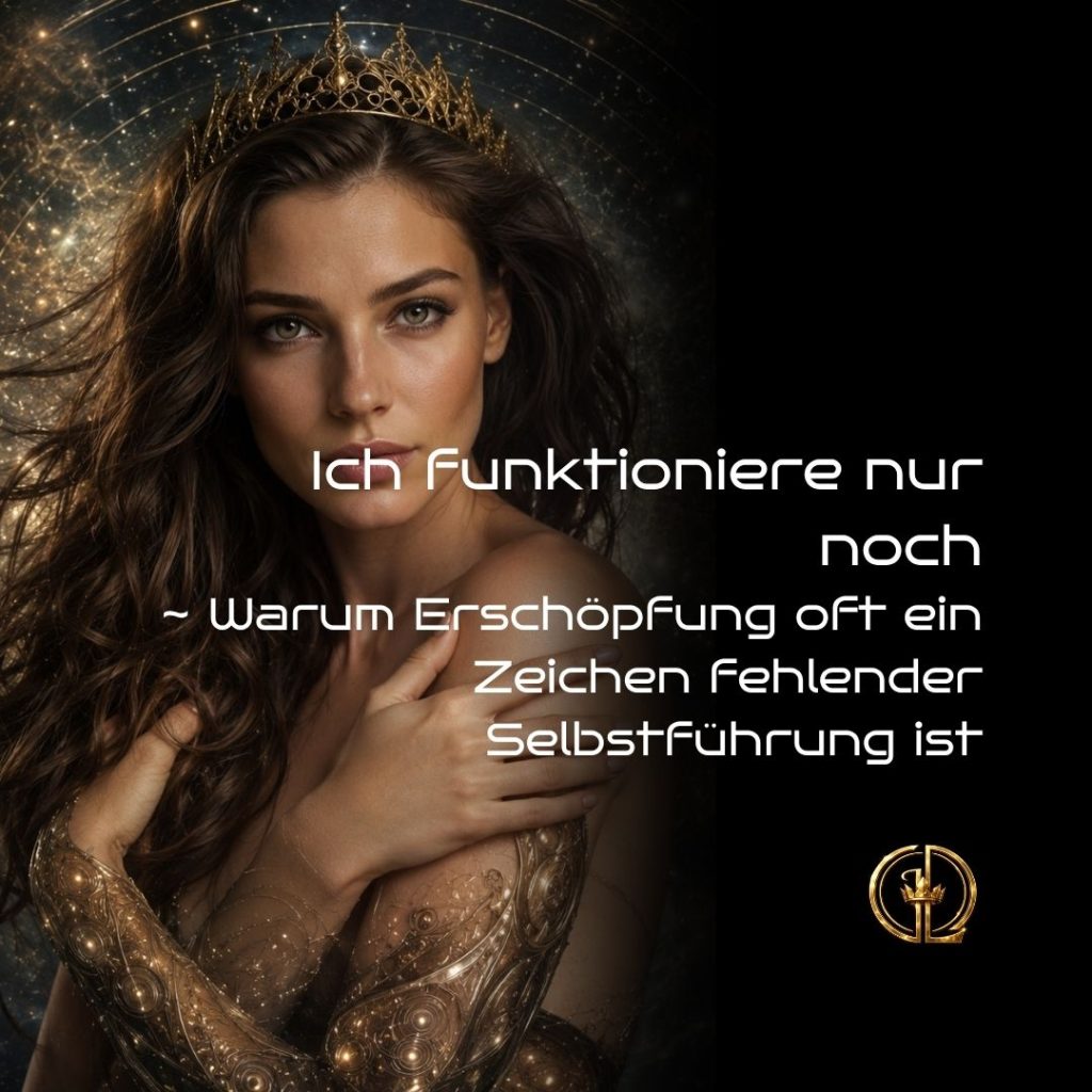 Ich funktioniere nur noch ~ Warum Erschöpfung oft ein Zeichen fehlender Selbstführung ist | Queen's Universe: Somatische Initiationssysteme für Weibliche Selbstführung von Daniela Decker